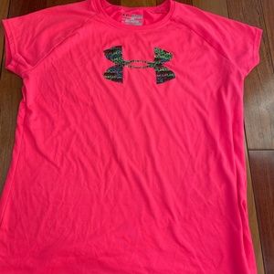 Youth Pink Under Armour T-Shirt
